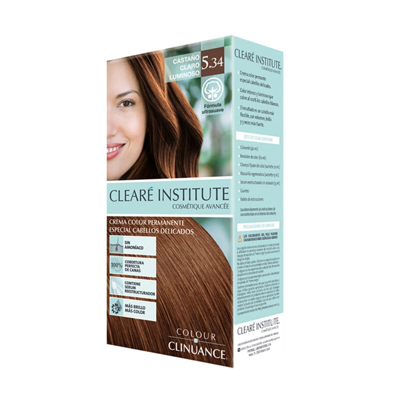 COLOUR CLINUANCE TINTE CABELLO DELICADO 5.34 CASTAÑO CLARO LUMINOSO 170ml