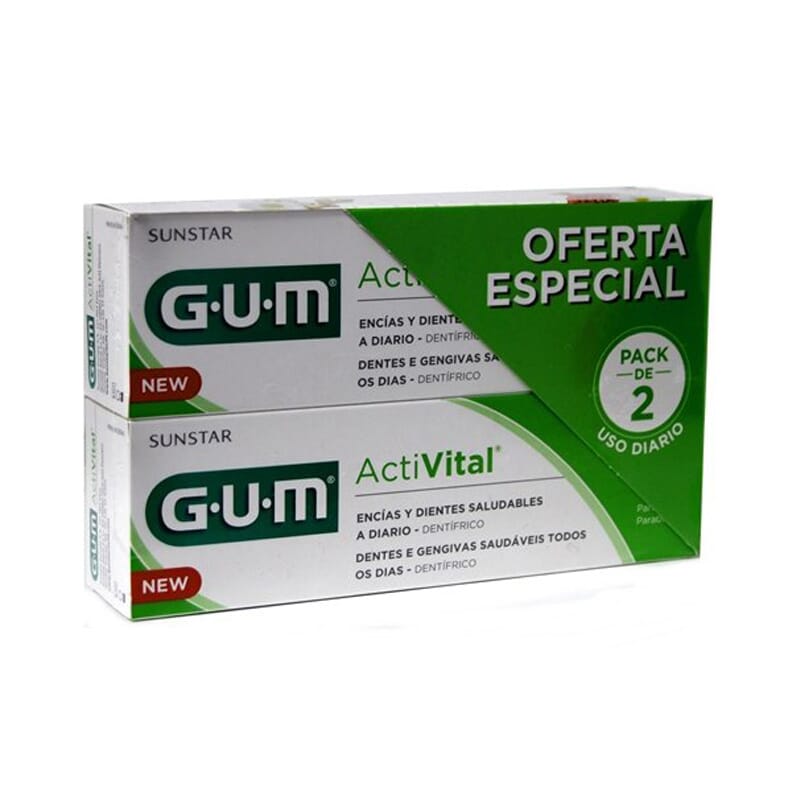 GUM ACTIVITAL Q10 PASTA DENTÍFRICA DUPLO 2 Ud 75ml
