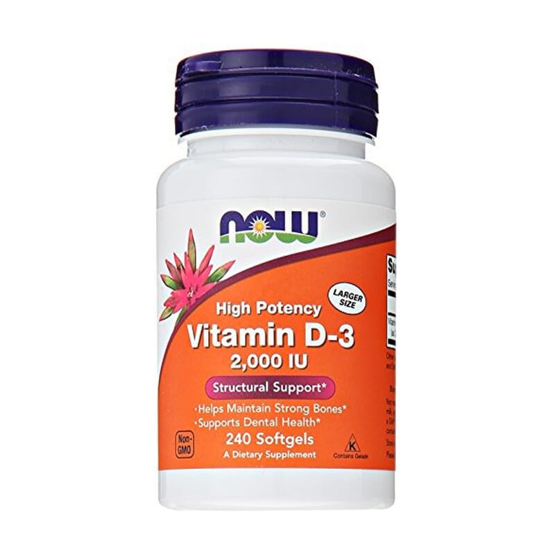 Vitamina D3 2000 IU 240 Perlas
