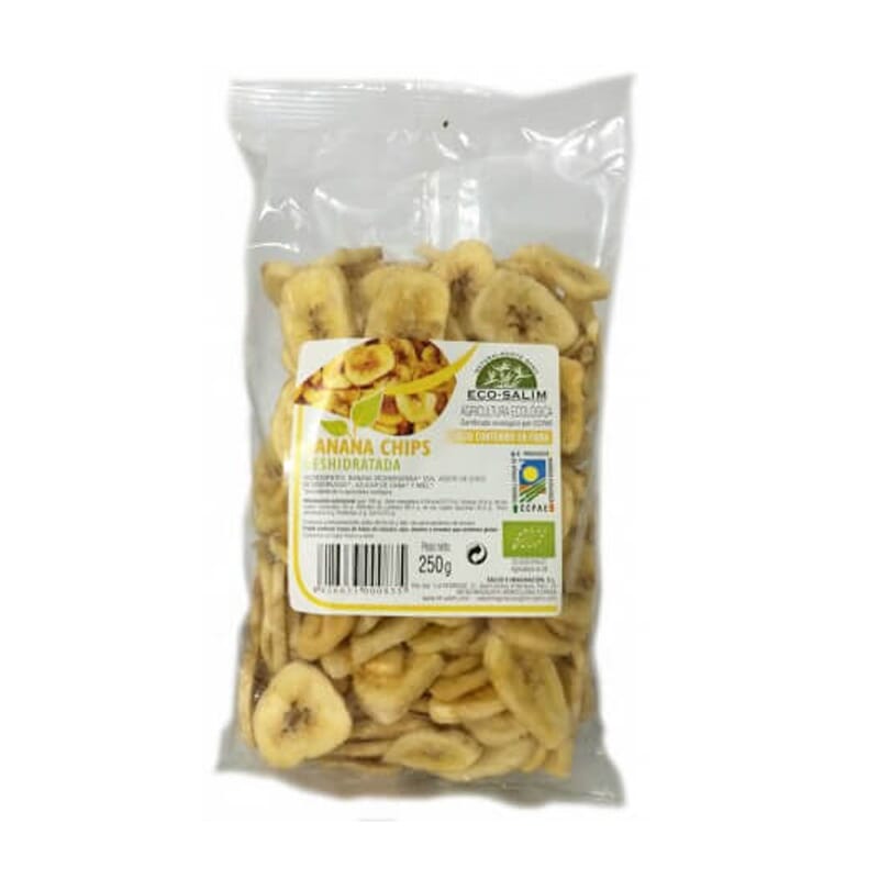 BANANA CHIPS DESHIDRATADOS BIO 250g