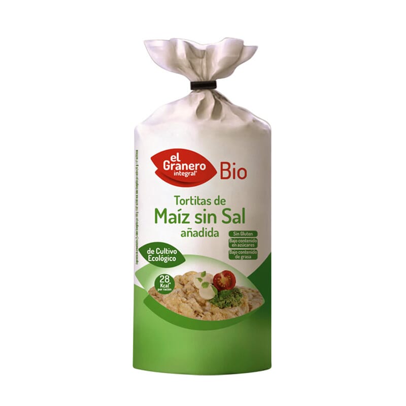 Maïsflapjes zonder toegevoegd zout BIO 110g