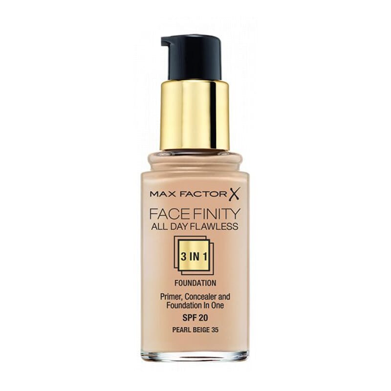 FACEFINITY ALL DAY FLAWLESS 3IN1 FOUNDATION #35 PEARL BEIGE 30ml