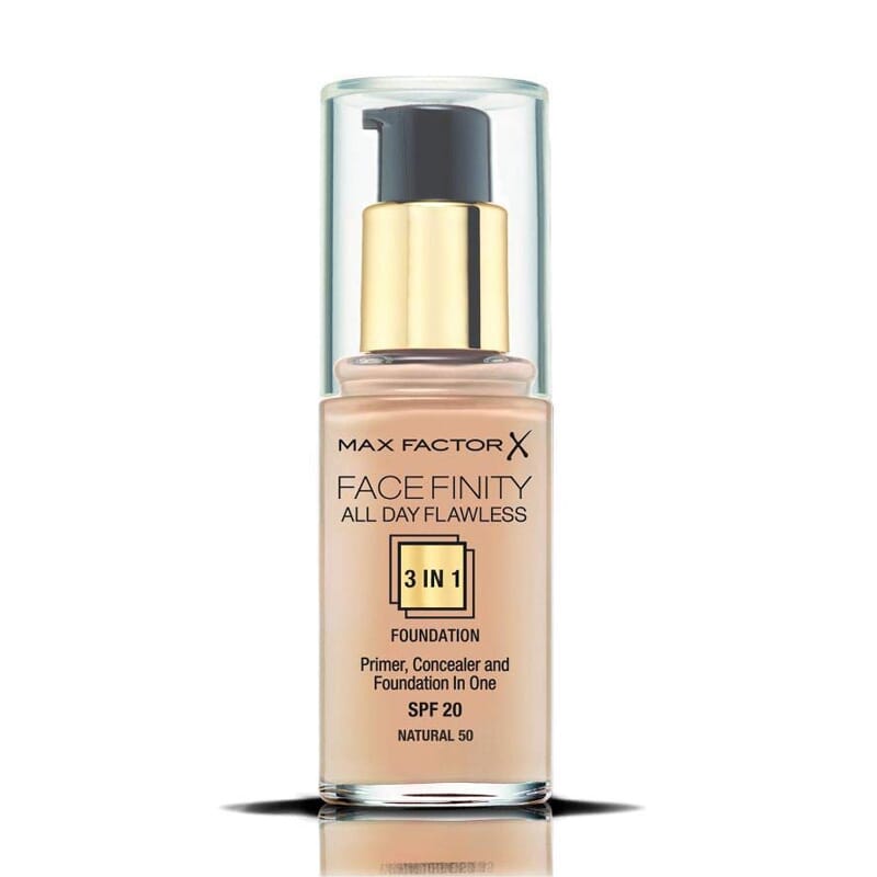 FACEFINITY ALL DAY FLAWLESS 3IN1 FOUNDATION #50 NATURAL 30ml