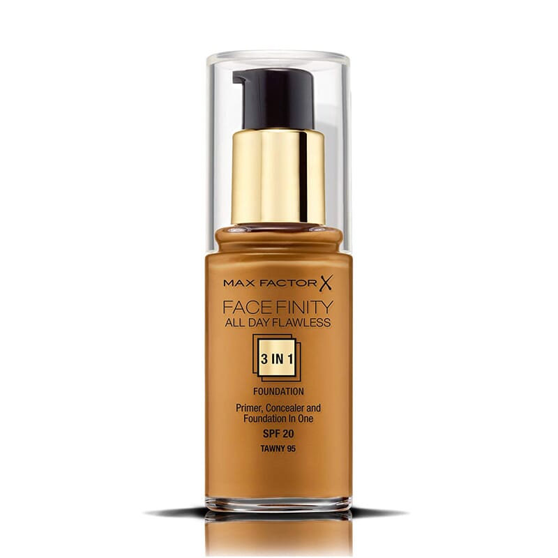 FACEFINITY ALL DAY FLAWLESS 3IN1 FOUNDATION #95 TAWNY 30ML