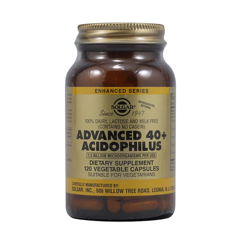 Advanced 40+ Acidophilus 120 Vcaps de Solgar
