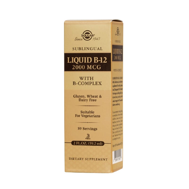 Vitamina B12 Líquida con B-Complex 59ml de Solgar
