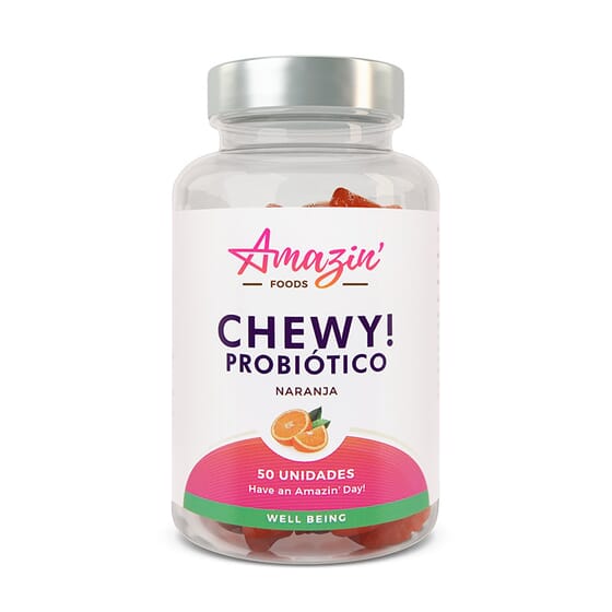 CHEWY! PROBIOTIQUE 50 Bonbons gélifiés d’Amazin’ Foods
