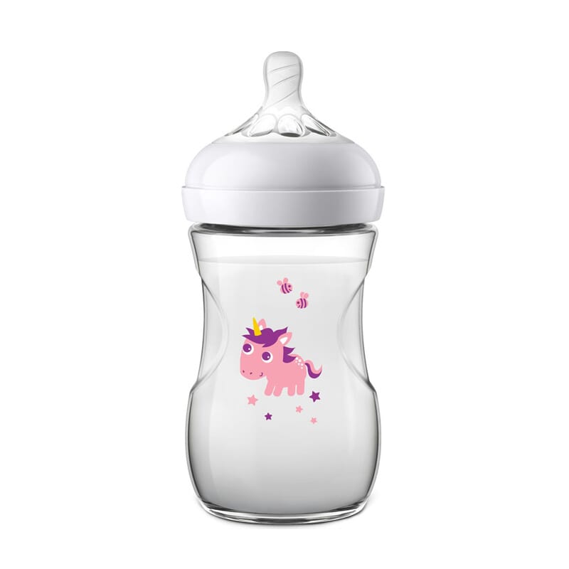 BIBERÃO NATURAL UNICÓRNIO 1M+ 260ml