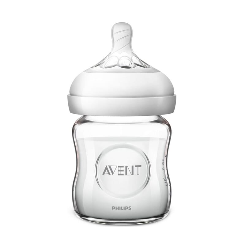 BIBERÃO NATURAL DE VIDRO DE 0M+ 120ml