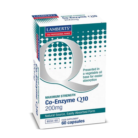 CO-ENZYME Q10 200 mg 60 Gélules - LAMBERTS