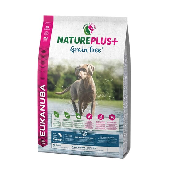 Nature Plus+ Senza Cereali Cucciolo E Junior Salmone 2,3 Kg di Eukanuba