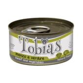 Aliment Natural Veau aux Légumes 85 g de Tobias