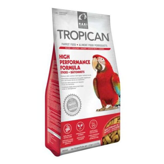Alimento Alta Energia Para Papagaios Sticks 1,5 Kg da Tropican