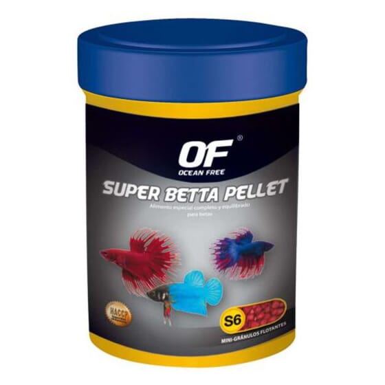 Alimento Peixes Super Betta Pellet 60g da Ocean Free