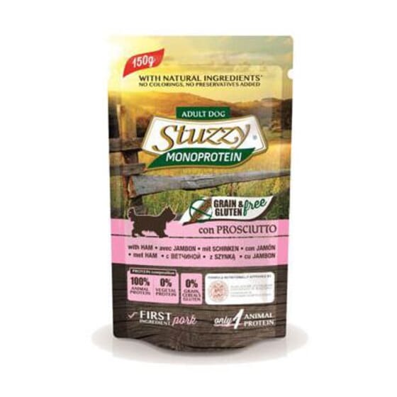 Cat Sachet Monoprotein Grain Free Jambon 150 g de Stuzzy