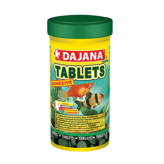 Alimento Peixes Tabletes Adesivas 250 ml da Dajana