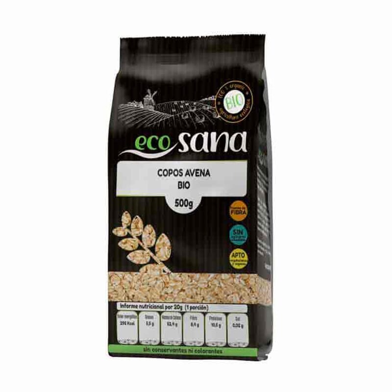 COPOS DE AVENA GRUESOS SIN GLUTEN BIO 500g