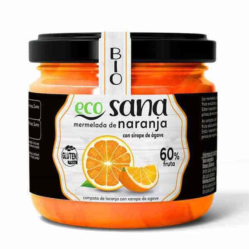 MERMELADA EXTRA DE NARANJA CON SIROPE DE ÁGAVE BIO 260g