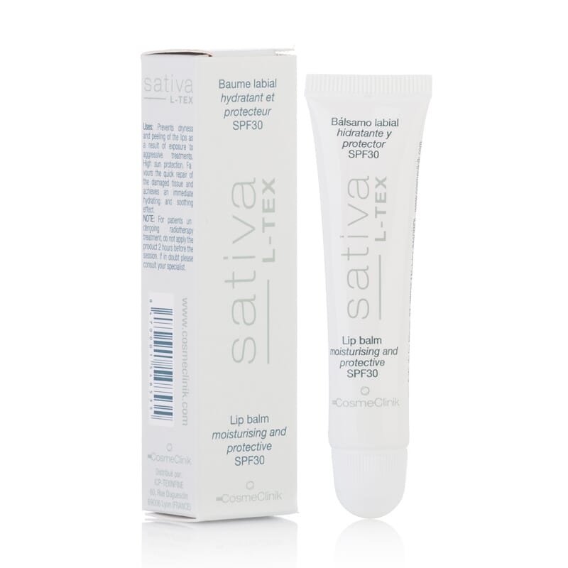 SATIVA L-TEX BÁLSAMO LABIAL SPF30 15ml