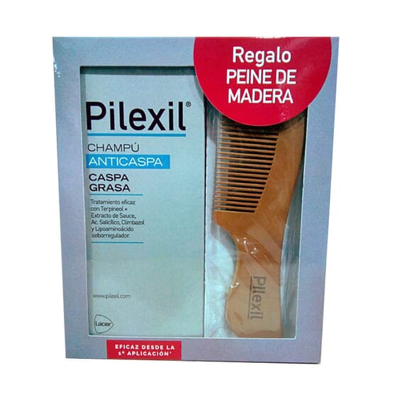 Pilexil Shampoo Forfora Grassa 300 ml + Pettine In Regalo di Pilexil