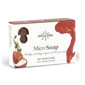 MICO-SOAP SAVON REISHI, ARGILE ROUGE, HUILE D’ARGAN, NOIX DE COCO 150 g Hifas da Terra