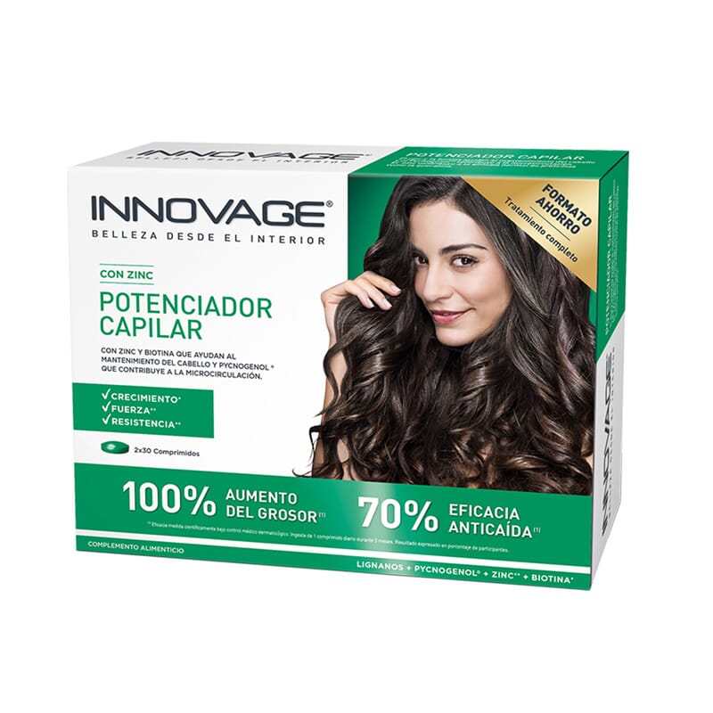 INNOVAGE POTENCIADOR CAPILAR MUJER DUPLO 30 Tabs 2 Uds