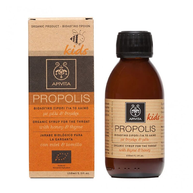 PROPOLIS SIROP BIOLOGIQUE POUR LA GORGE ENFANTS 150ml
