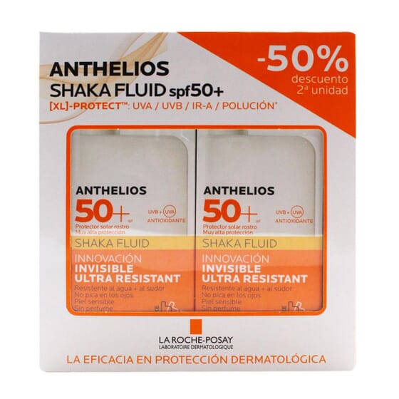 ANTHELIOS SHAKA FLUIDE INVISIBLE SPF50+ 2 Unités 50 ml La Roche Posay