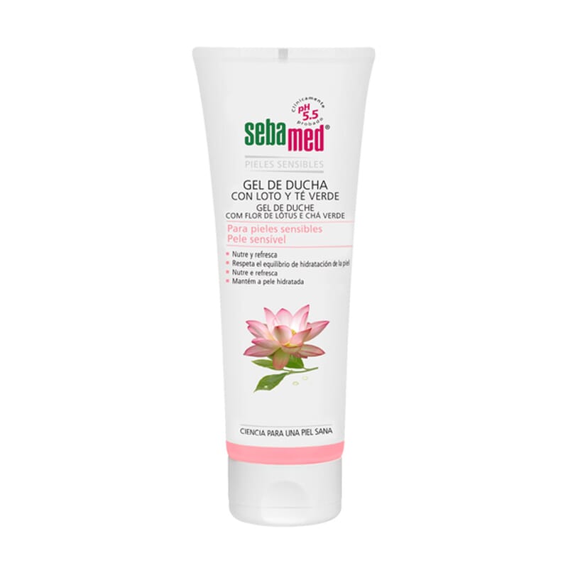 SEBAMED DOUCHEGEL MET LOTUSEXTRACT EN GROENE THEE 250ml
