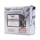 HYALURON FILLER CREMA DE DÍA PIEL SECA  + REGALO DE CONTORNO DE OJOS - Eucerin