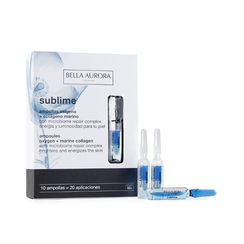 SUBLIME AMPOLLAS OXÍGENO + COLÁGENO MARINO 10 Ud x 2 ml