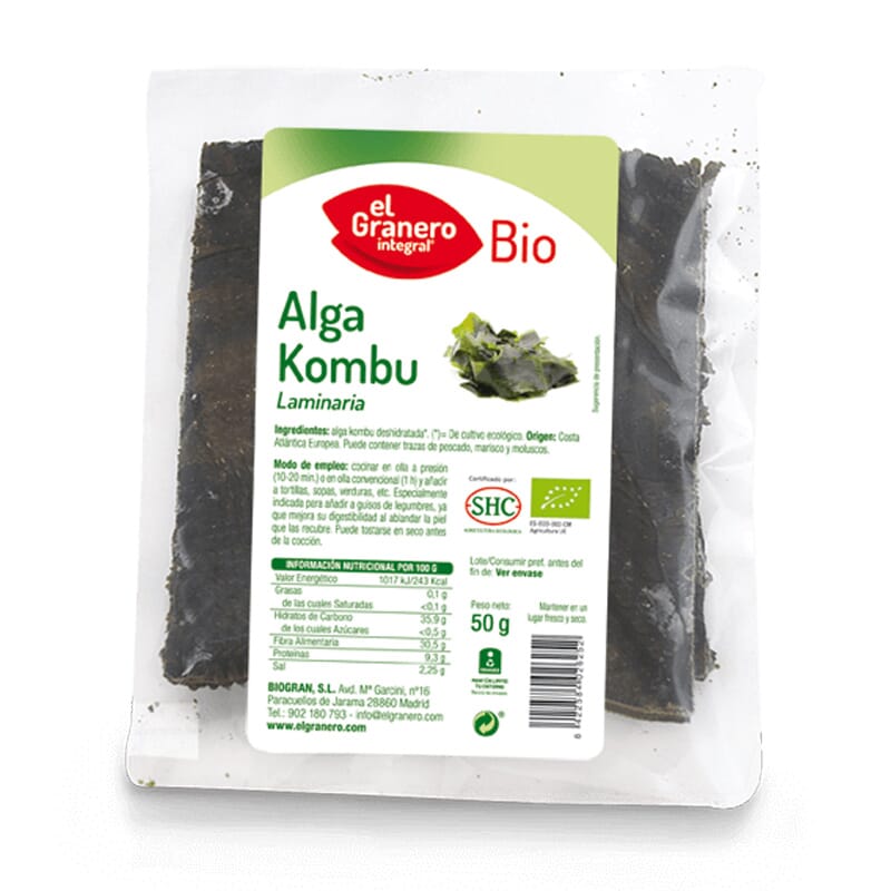 Alga Kombu Bio 50g de El Granero Integral