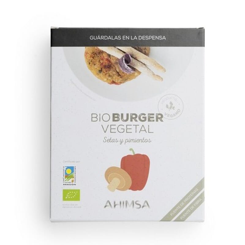 BURGUER VEGETAL SETAS PIMIENTOS BIO 160g