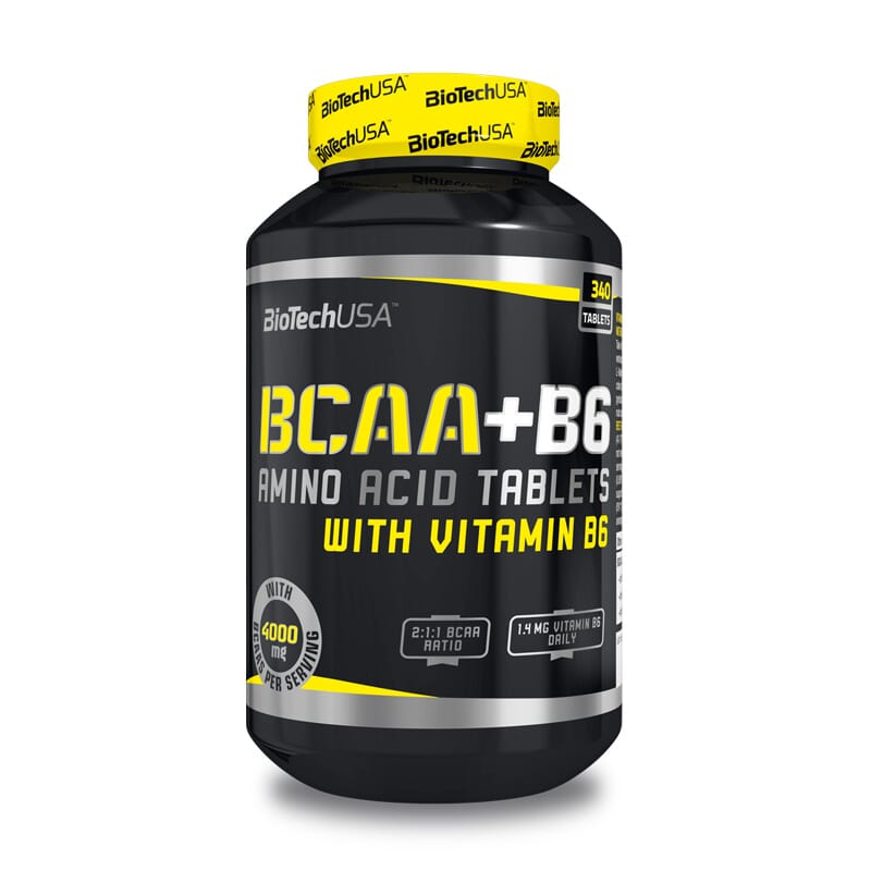 Bcaa + B6 340 Tabs de Biotech Usa