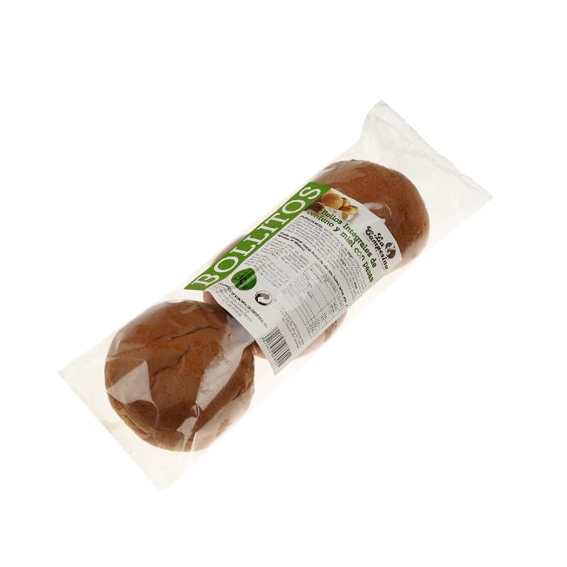 Petits Pains Intégraux au Seigle et Miel Avec Raisins 3 Unités 130g