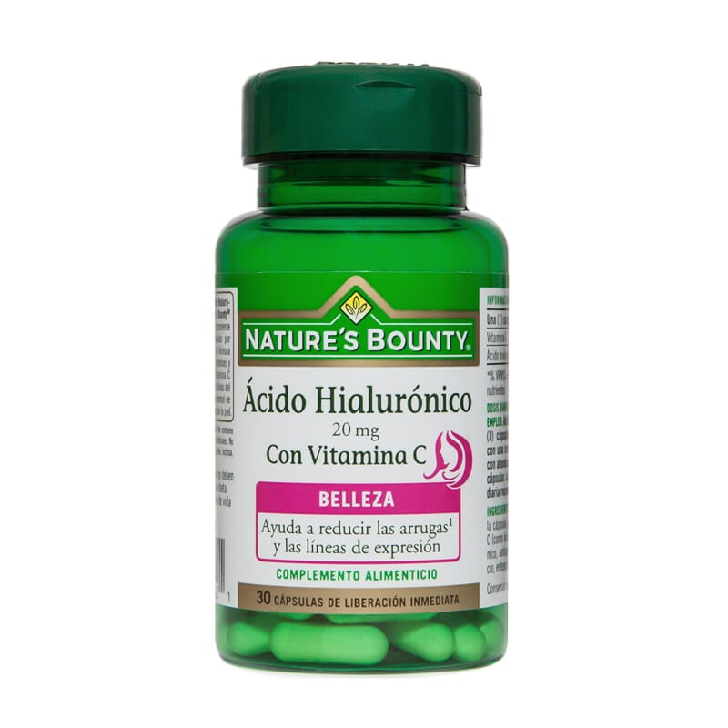 Ácido Hialurónico 20mg Com Vitamina C 30 Caps