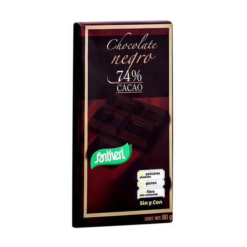 CHOCOLATE NEGRO 74% CACAO 80g