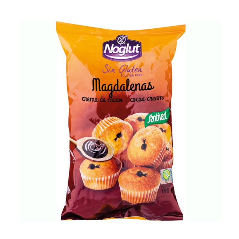 Noglut Magdalenas Rellenas De Chocolate 