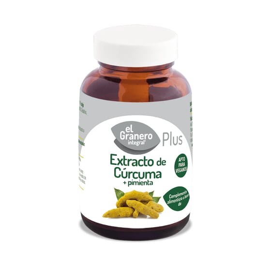 Extrato De Cúrcuma + Pimenta 430 mg 60 VCaps da El Granero Integral