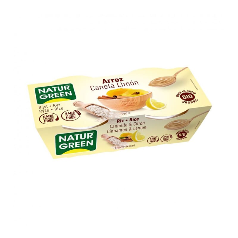 Postre Arroz Con Canela y Limon Bio 2 Uds 125g