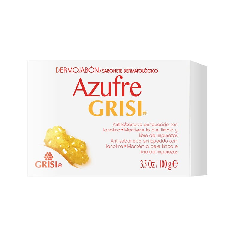 Jabón Azufre Lanolina Acne 100g de Grisi
