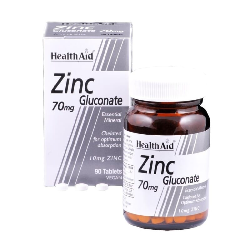 GLUCONATO DE ZINC 70MG 90 Tabs