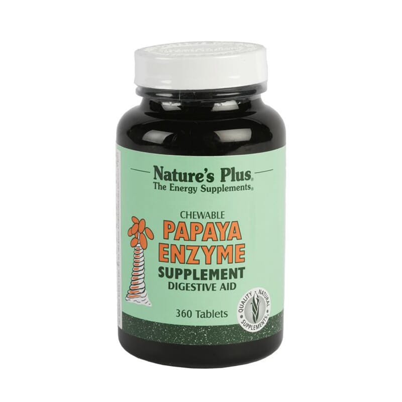 Papaya Enzyme Masticables Sin Gluten 360 Tabs