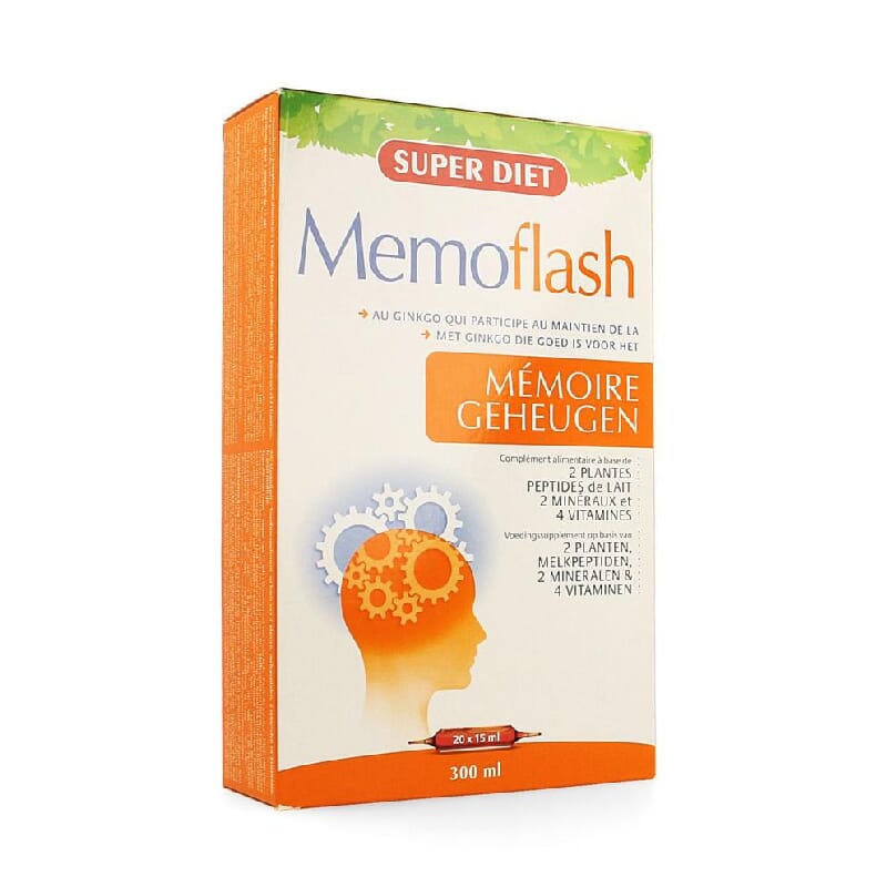 Memoflash 20 Ampollas de Super Diet