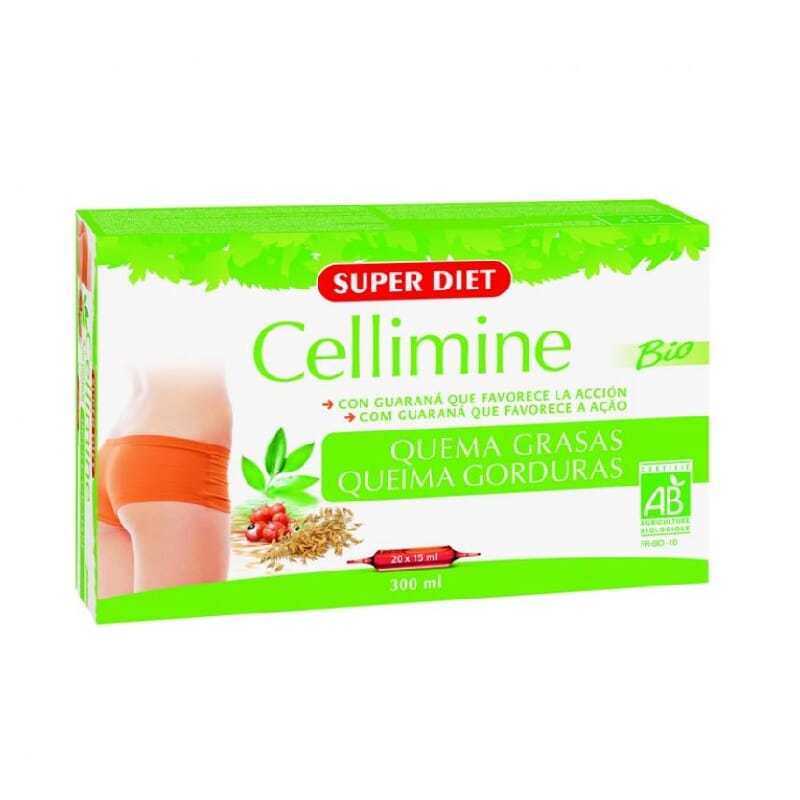 CELLIMINE BIO QUEMAGRASAS 20 Ampollas de 15ml de Super Diet.