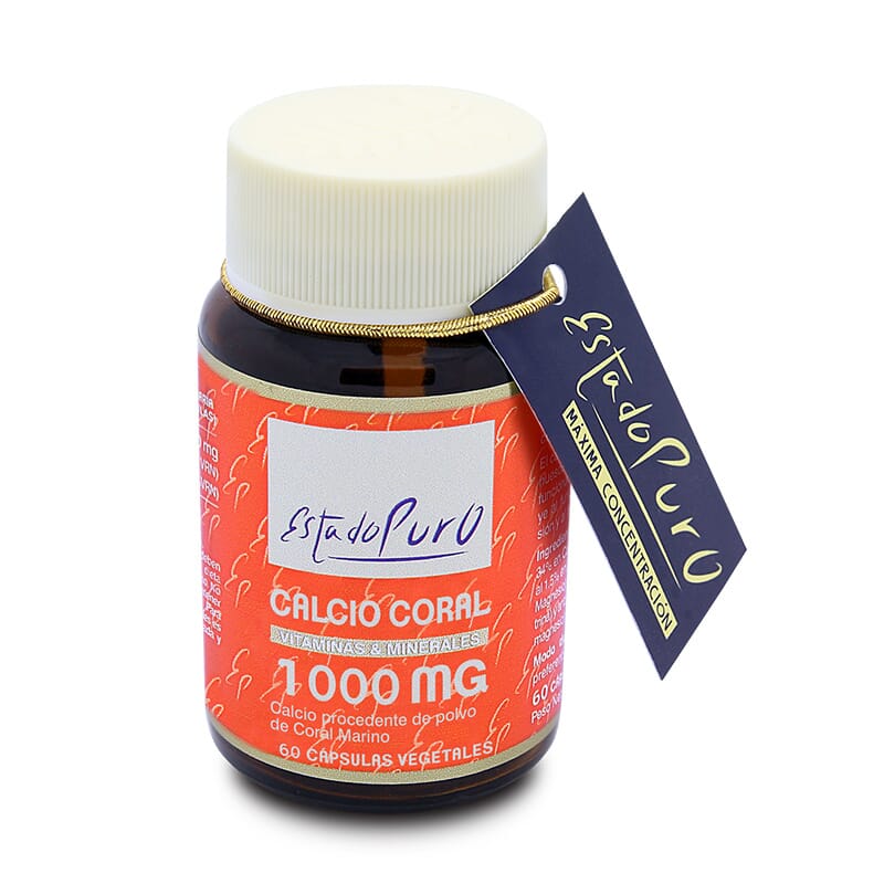 Estado Puro Calcio Coral 1000 mg 60 VCaps de Tongil
