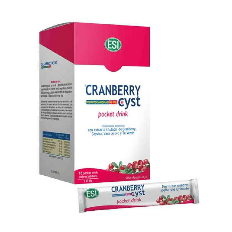 CRANBERRY CYST POCKET DRINK ESI 16 Sobre de 20ml