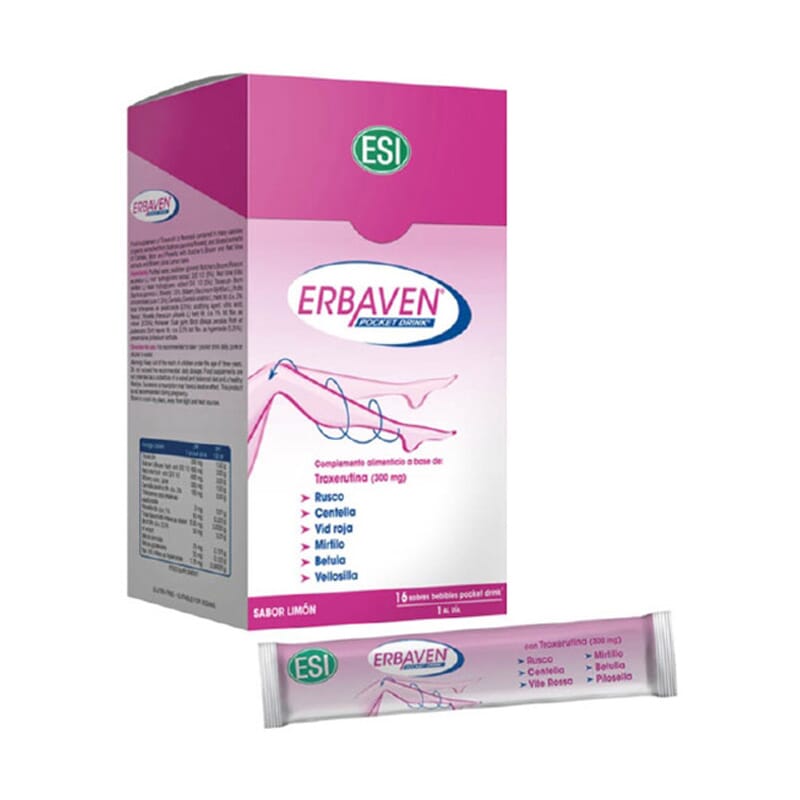 ERBAVEN FRESH GEL POCKET DRINK ESI 20 ml 16 Sobres