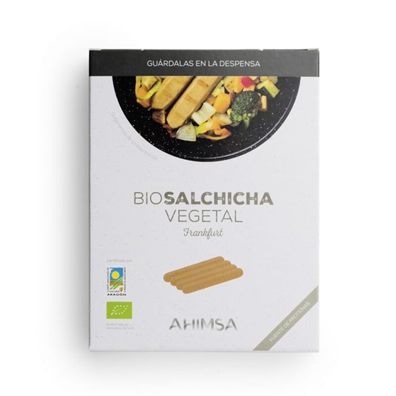 SALSICHAS VEGETAIS FRANKFURT BIO 57g 4 Unds da Ahimsa