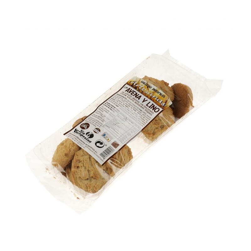 Biscuits Artisanaux d'Avoine et de Lin 180g